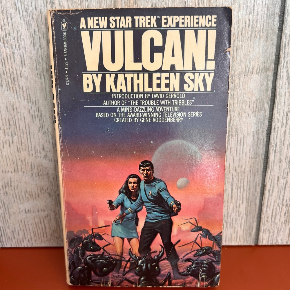 SIGNED Star Trek Vulcan! Kathleen Sky 1978 Bantam Paperback Books First Edition